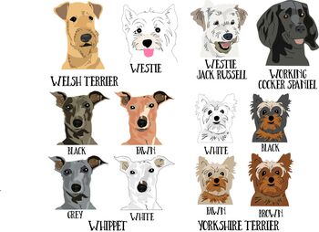 Build Your Own Personalised Dog Mum Gift Tea Towel, 10 of 11