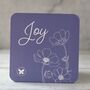 Set Of Four Square Floral Coasters, thumbnail 4 of 10