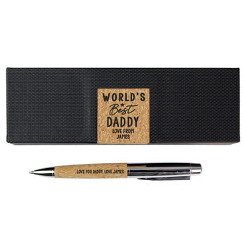 Personalised Worlds Best Cork Pen Box Set, 6 of 6