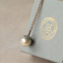 Verdigris Pearl Gold Acorn Earrings, thumbnail 8 of 10