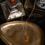 Orange Aventurine Wrapped Halloween Spider Necklace, thumbnail 3 of 6