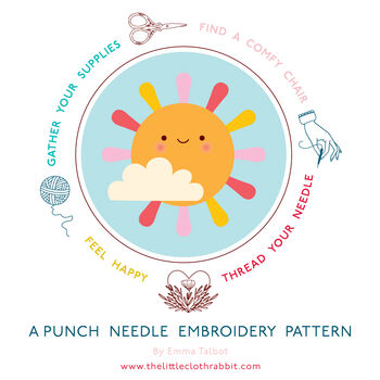 Punch Needle Embroidery Craft Kit For Beginners And Up, 10 of 10