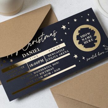Personalised Christmas Concert Ticket Gift Voucher, 2 of 8