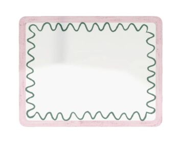 Pink And Green Squiggle Placemat, 5 of 5