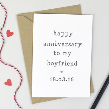 Personalised 'Happy Anniversary To My' Anniversary Card, 2 of 3