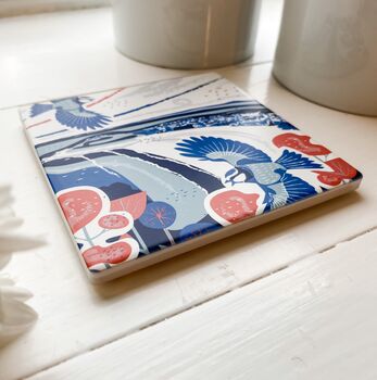 Porthmeor St Ives Cornwall Ceramic Coaster, 2 of 3