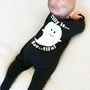 Personalised Baby Halloween Sleepsuit, thumbnail 1 of 3