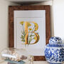 B Is For Buttercup Gilded Initial Print, thumbnail 4 of 6