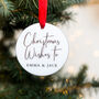 Christmas Wishes Personalised Decoration, thumbnail 2 of 4