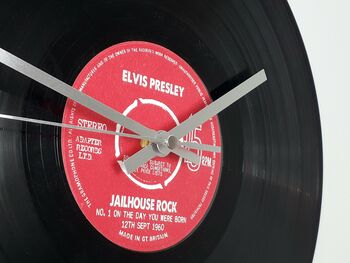 Personalised Vinyl Record Wall Clock, 4 of 8