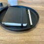 Personalised Black Round Leather Accessories Tray, thumbnail 6 of 6
