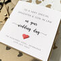 Personalised Daughter And Son In Law Wedding Day Card, thumbnail 2 of 2