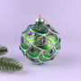 G Decor Glass Peacock Tail Jewel Hanging Decoration, thumbnail 3 of 3