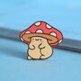 Mushroom Enamel Pin | Cute Pin Badges, thumbnail 1 of 5