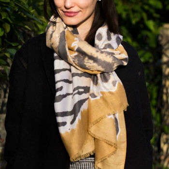 Personalised Leopard Spotted Print Scarf, 2 of 7