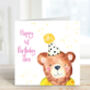 Personalised Bear Birthday Card, thumbnail 1 of 1