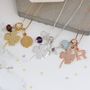 Personalised Good Luck Charm With Birthstones Necklace, thumbnail 3 of 12