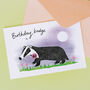 Any Age Birthday Badger Card, thumbnail 1 of 2