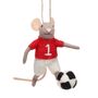 Christmas Felt Football Mouse, thumbnail 1 of 2