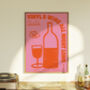 Wine And Vinyl Poster, thumbnail 8 of 8