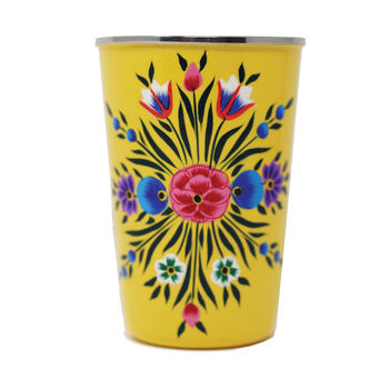 Hand Painted Metal Tumbler Cups, 5 of 6