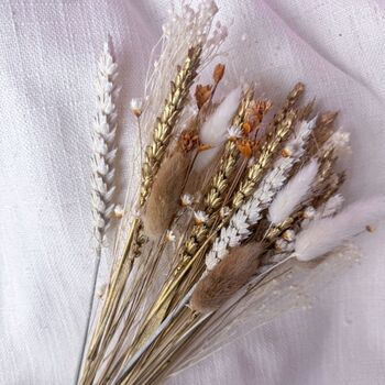 Letterbox White And Gold Dried Flowers, 4 of 4