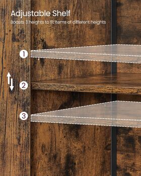Floor Standing Cabinet Multifunctional Kitchen Cupboard, 4 of 6