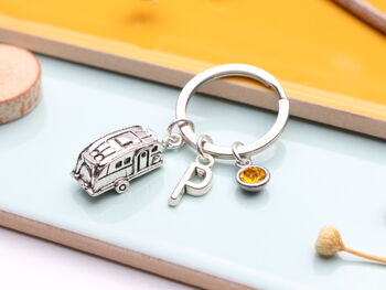 Caravan Personalised Keyring Travel Caravanning Gift, 5 of 11