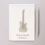 Personalised Father's Day Music Guitar Card, thumbnail 2 of 3