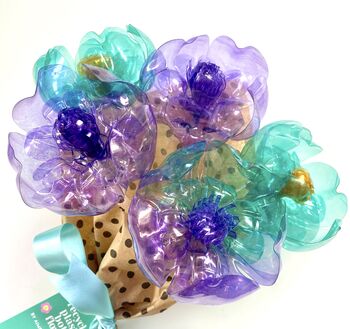 Mermaid Bouquet Recycled Plastic Bottle Flowers, 6 of 7