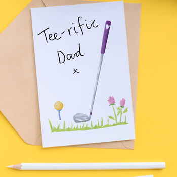 Teerific Golf Card For Dad, Daddy Or Grandad, 2 of 4