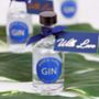 Miniature Gin Personalised Wedding Favours In Navy, thumbnail 2 of 3