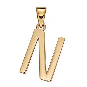 9ct Gold Initial Pendants, 6 of 7