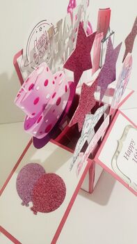Personalisable Sweet 16 3D Greeting/Gift Card, 4 of 8