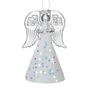 Christmas Glass Hanging Angel With Starry Skirt, thumbnail 2 of 4