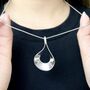 Silver Teardrop Necklace Gift For Wife, thumbnail 3 of 7