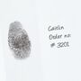 Personalised Fingerprint And Name Charm Necklace, thumbnail 3 of 7