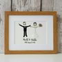 Personalised Couple Cotton Anniversary Embroidered Art, thumbnail 7 of 12
