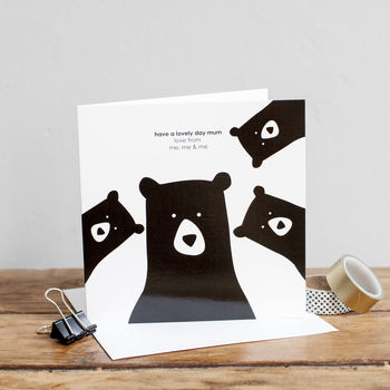 Build Your Own Mum Bear Birthday Card, 3 of 7
