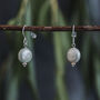 Freshwater Pearl Coin Dangle Earrings, thumbnail 3 of 7