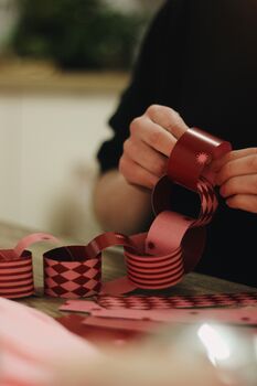 Berry And Blush | Paper Chain Kit, 6 of 12