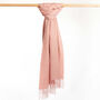 Pure Cashmere Scarf Smoke Rose, thumbnail 7 of 8