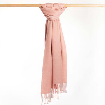 Pure Cashmere Scarf Smoke Rose, 7 of 8