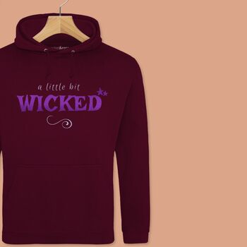 'A Little Bit Wicked' Glittery Teens/Adults Hoodie, 3 of 12