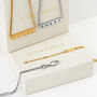 Personalised Sparkling Petite Cosmic Star Bar Necklace In Gold, thumbnail 1 of 11