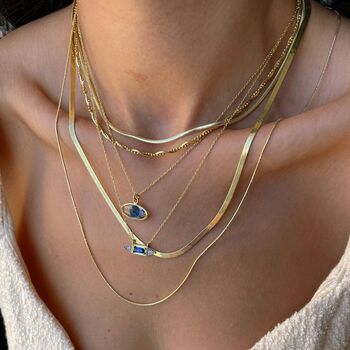 Transparent Glass Evil Eye Sterling Silver Necklace, 3 of 6