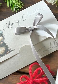 Grumpy Christmas Personalised Gift Wallet Envelope Perfect Fun Item For Teenager, 4 of 4