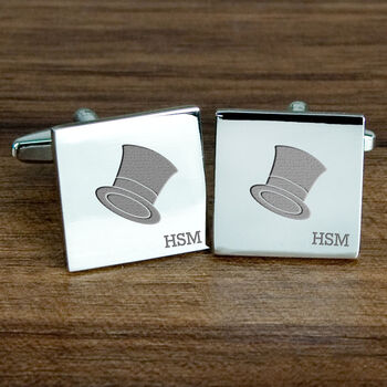 Personalised Iconic Silver Plated Cufflinks, 8 of 11