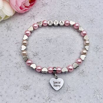 Personalised Grandma Bracelet, Grandparent Gift, 7 of 9