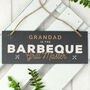 Personalised Barbeque Grill Master Slate Hanging Sign, thumbnail 3 of 5